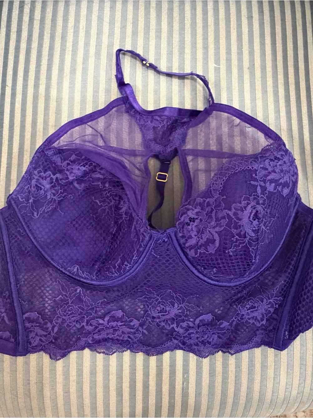 Purple Lace Balconette Bralette